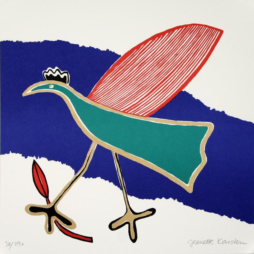 Jeanette Karsten - Blue Green Bird