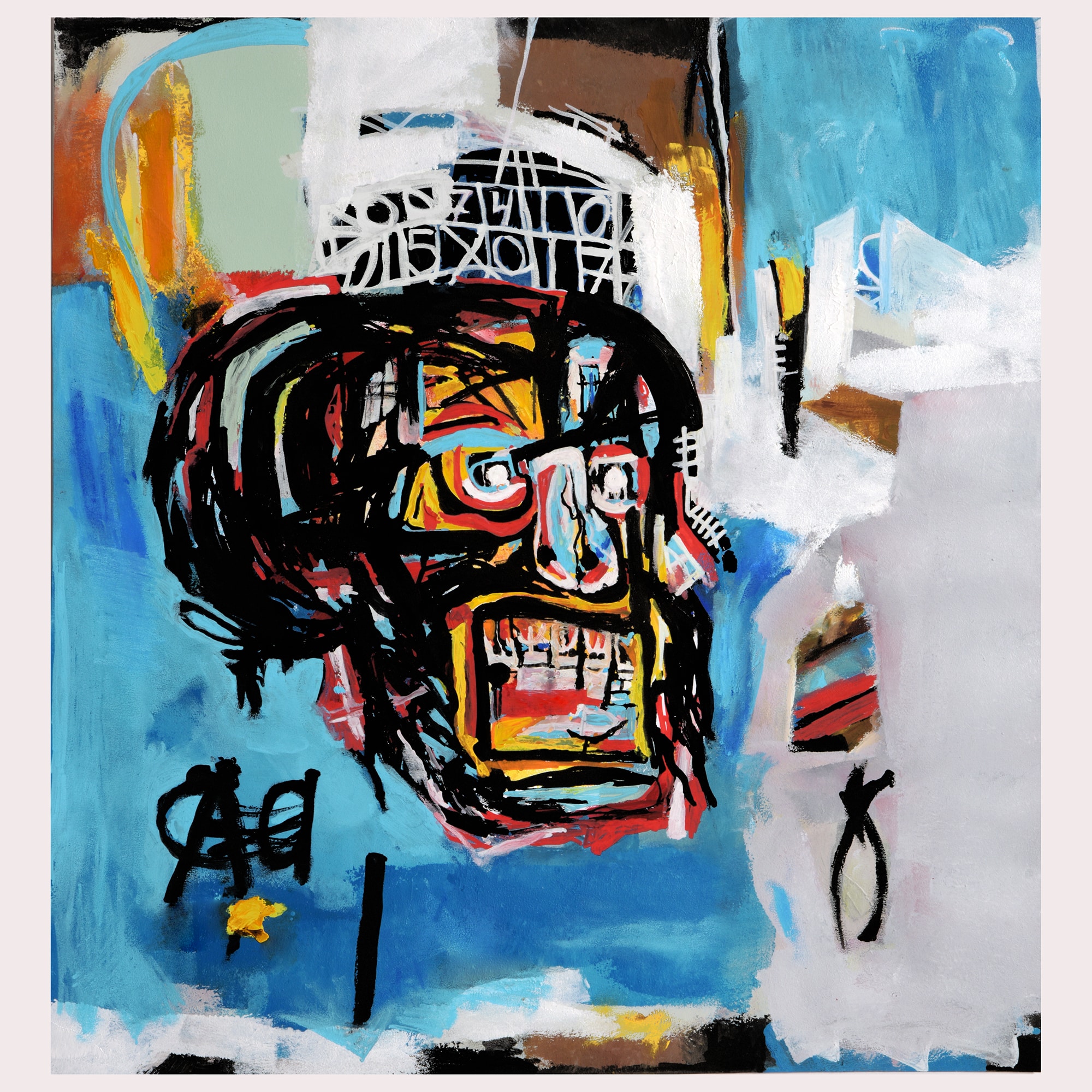 Richard Ryan – Hommage á Basquiat II Litografi