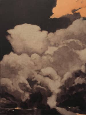 Joakim Allgulander - Orange Cloud köpa konst oljemålning.