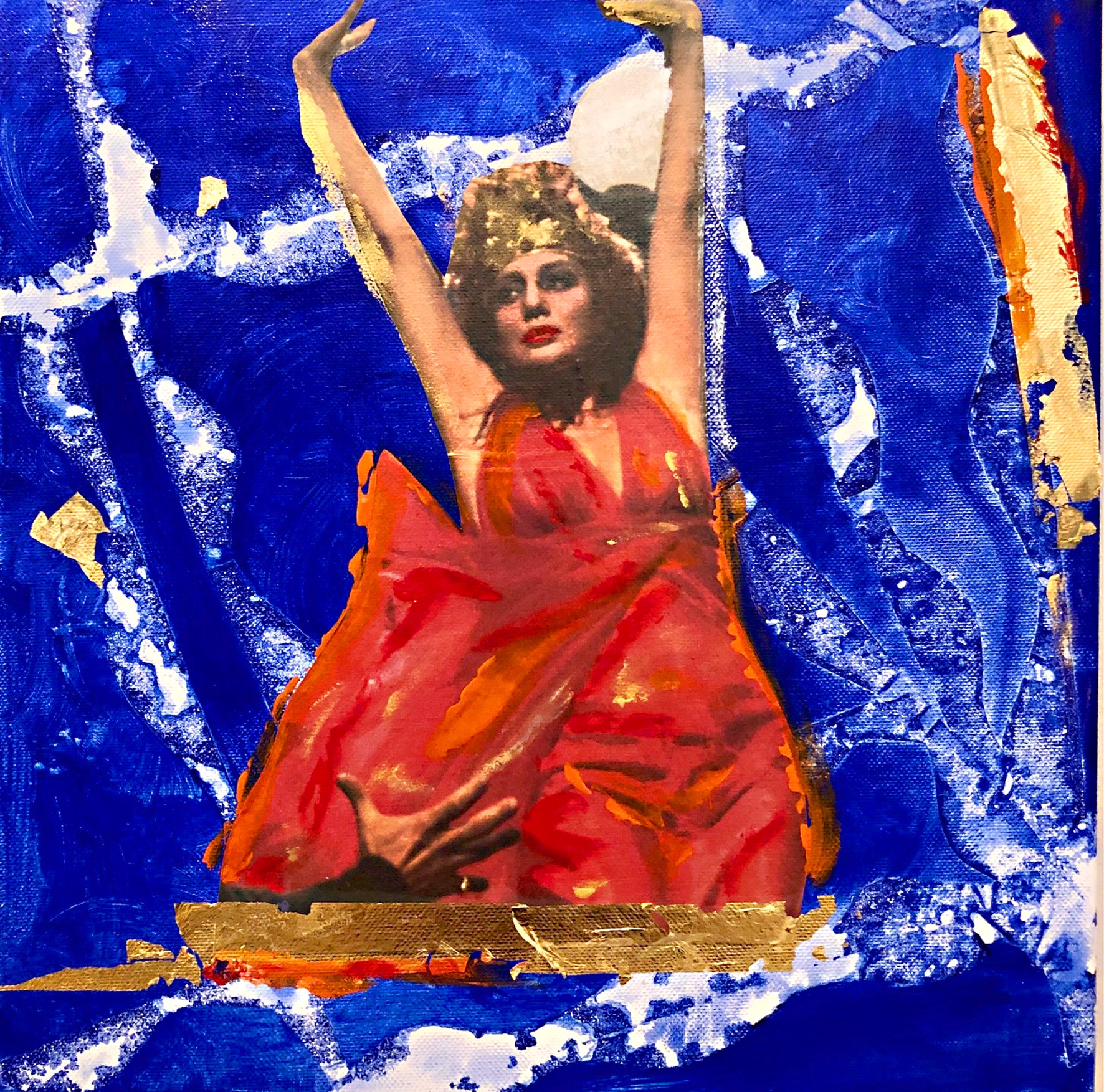 Maria Larkman - Fellini – ROMA köpa konst oljemålningar.