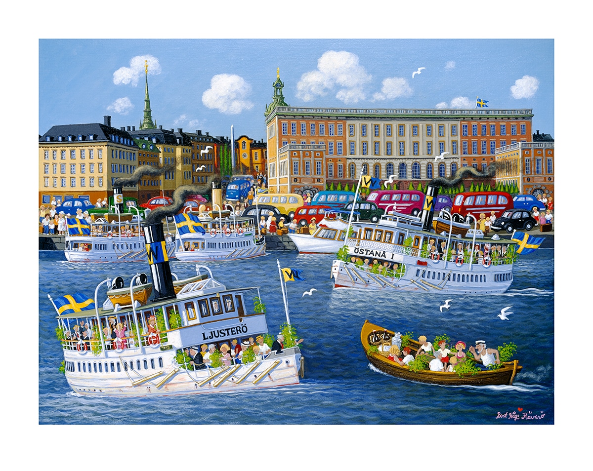 Bert Håge Häverö - Slottet köpa konst tavlor på Galleri Stockholm.