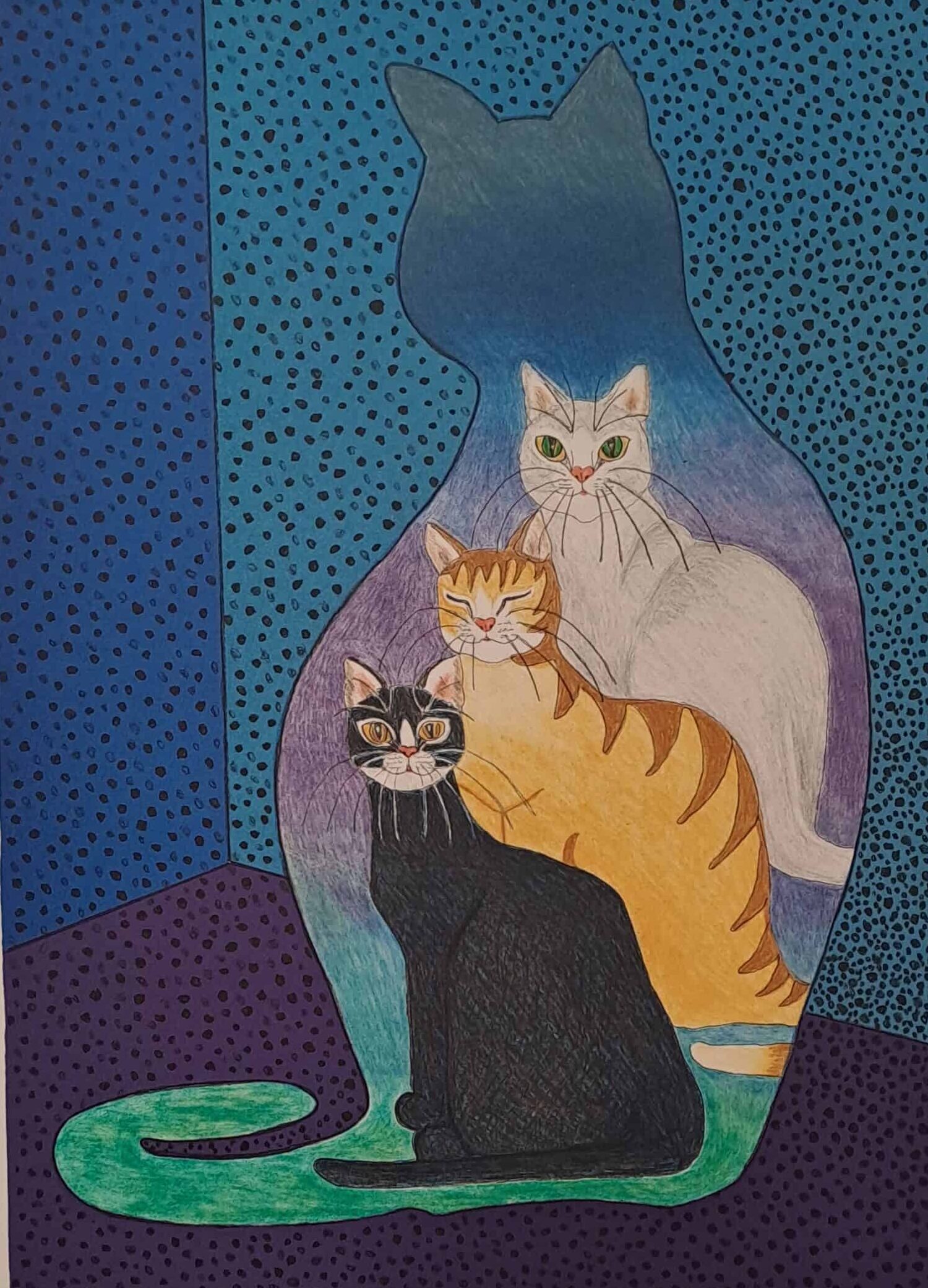 Irene Kickan Borgh - Fyra Katter