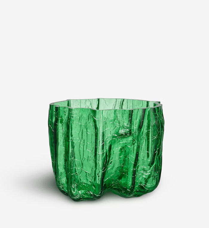 Köp Konst av Åsa Jungnelius - Crackle vas grön 175mm