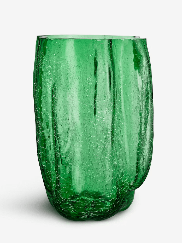 Köp Konst av Åsa Jungnelius - Crackle vas grön 370mm