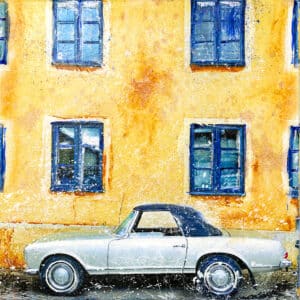 Maria Larkman - Mercedes i Visby - Mixed Media