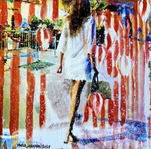 Maria Larkman - Vuitton Walk - Mixed Media