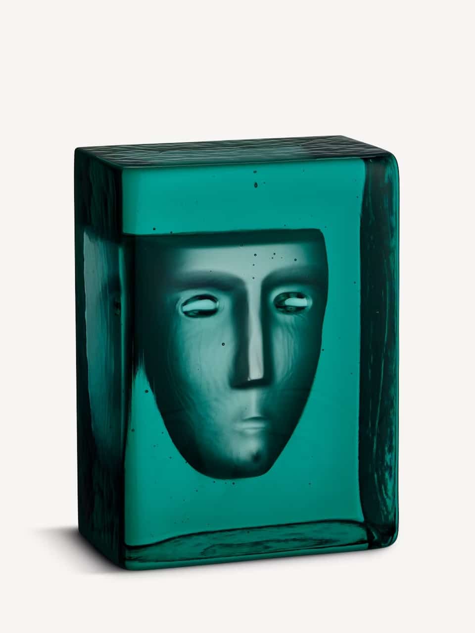 Bertil Vallien - Azur Frost petrol blue - glaskonst