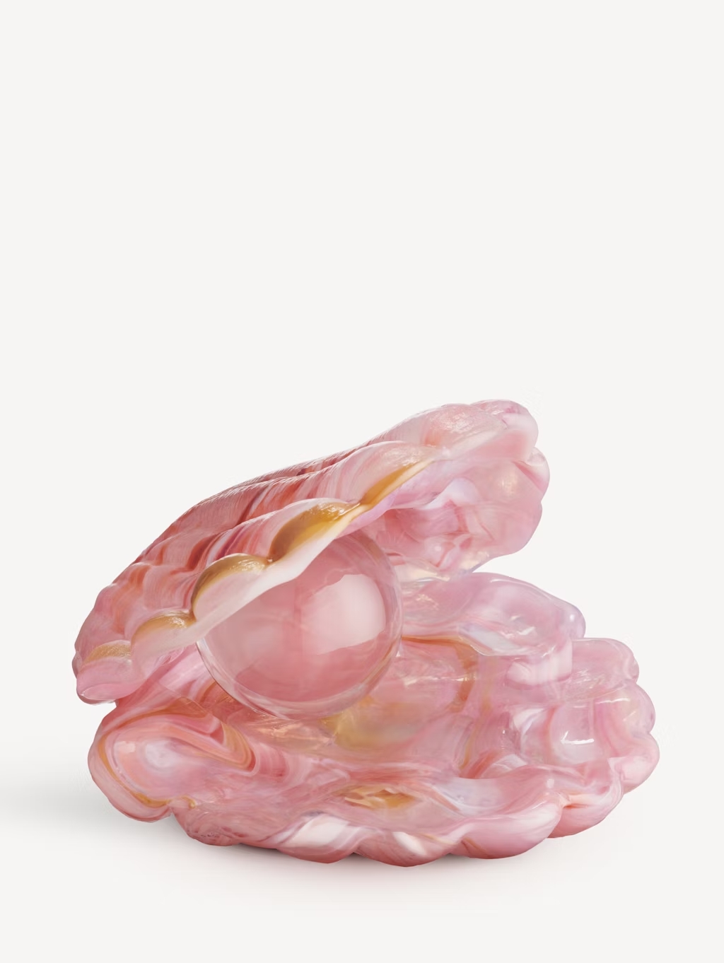 Åsa Jungnelius - Mother of Pearl rosa - Glaskonst