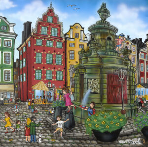 Stefan Wentzel - Stortorget - Grafiskt Blad