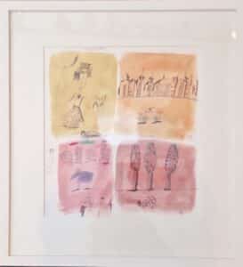 Madeleine Pyk - Kontrasten - Original Gouache