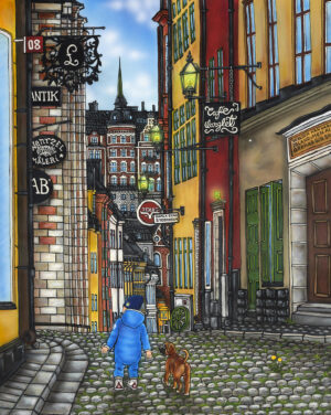 Stefan Wentzel - Världen kan vara stor ibland. (Gamla stan) – Grafiskt Blad