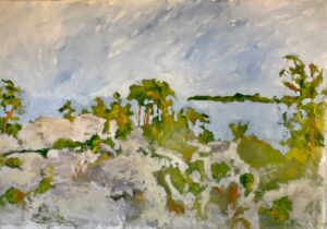 Anders Palmér - Norrholmen vid Sandhamn - Oljemålning