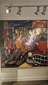 Angelica Wiiks mästerverk Casino, 190cm x 190cm på GalleriStockkolm.se