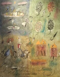 Madeleine Pyk - 4 Bilder + Drake - Oljemålning