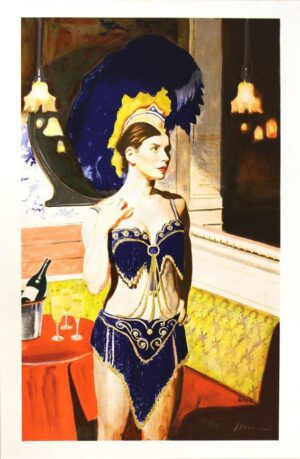 Alexander Klingspor - Kaitana in Blue - Litografi