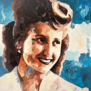 Catrine Näsmark - Evita Peron - Akrylmålning