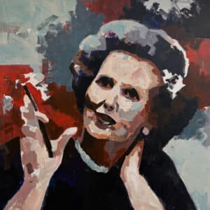 Catrine Näsmark - Margret T - Akrylmålning