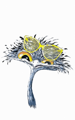 Stig Laurin - Hallå där! - Akrylmålning