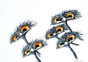 Stig Laurin - Mat ? - Akrylmålning