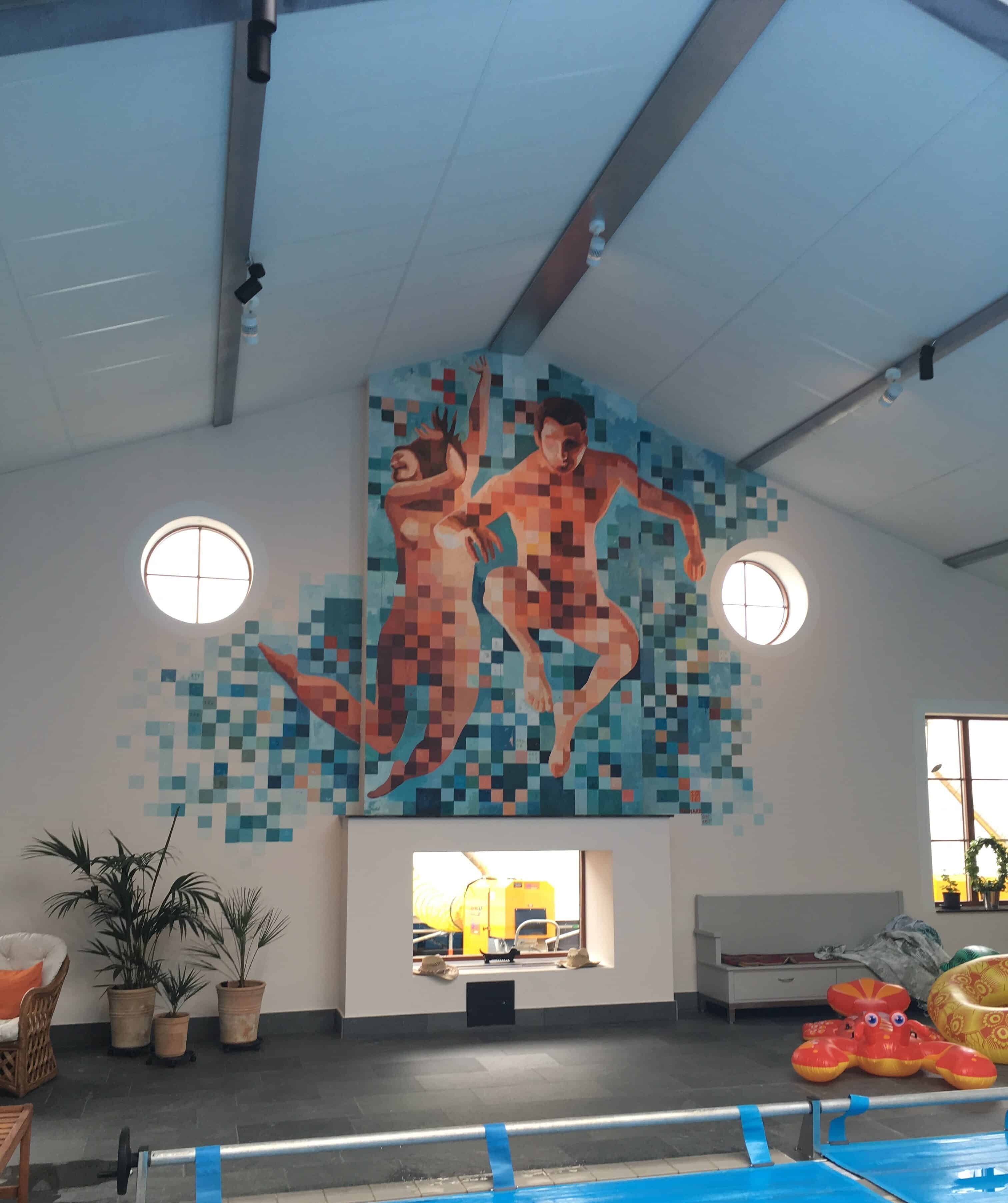 ”Sisten i” 4 x 8 meter platsmålad hos Olof Stenhammars polhus