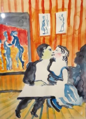 Peter Dahl - Dansen - Akvarell