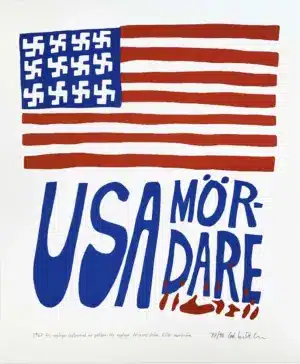 Carl Johan De Geer - USA Mördare - Litografi