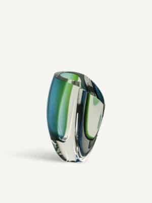 Göran Wärff - Mirage vas blå/brun GW - Glaskonst