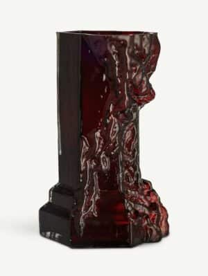 Hanna Hansdotter - Rocky Baroque vas oxblood mm - Glaskonst