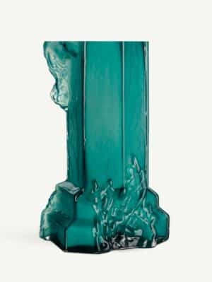 Hanna Hansdotter - Rocky Baroque vas chrysocolla mm - Glaskonst