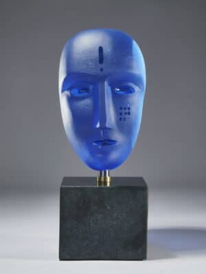 Bertil Vallien - Head first standing - Glaskonst