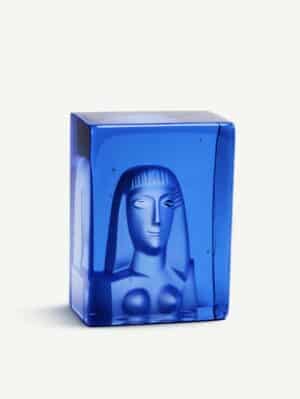 Bertil Vallien - Azur She blue, - Glaskonst