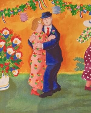 Lennart Jirlow - Dansande par - Litografi