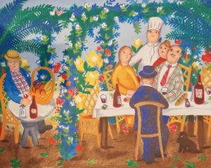 Lennart Jirlow - La Restaurant - Litografi - Slutsåld