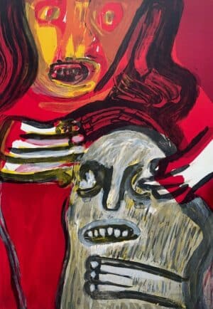 Bengt Lindström - Kvinnan - Litografi