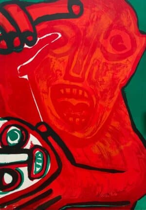 Bengt Lindström - Den röda sekvensen - Litografi