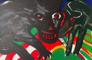 Bengt Lindström - Vargarna - Litografi