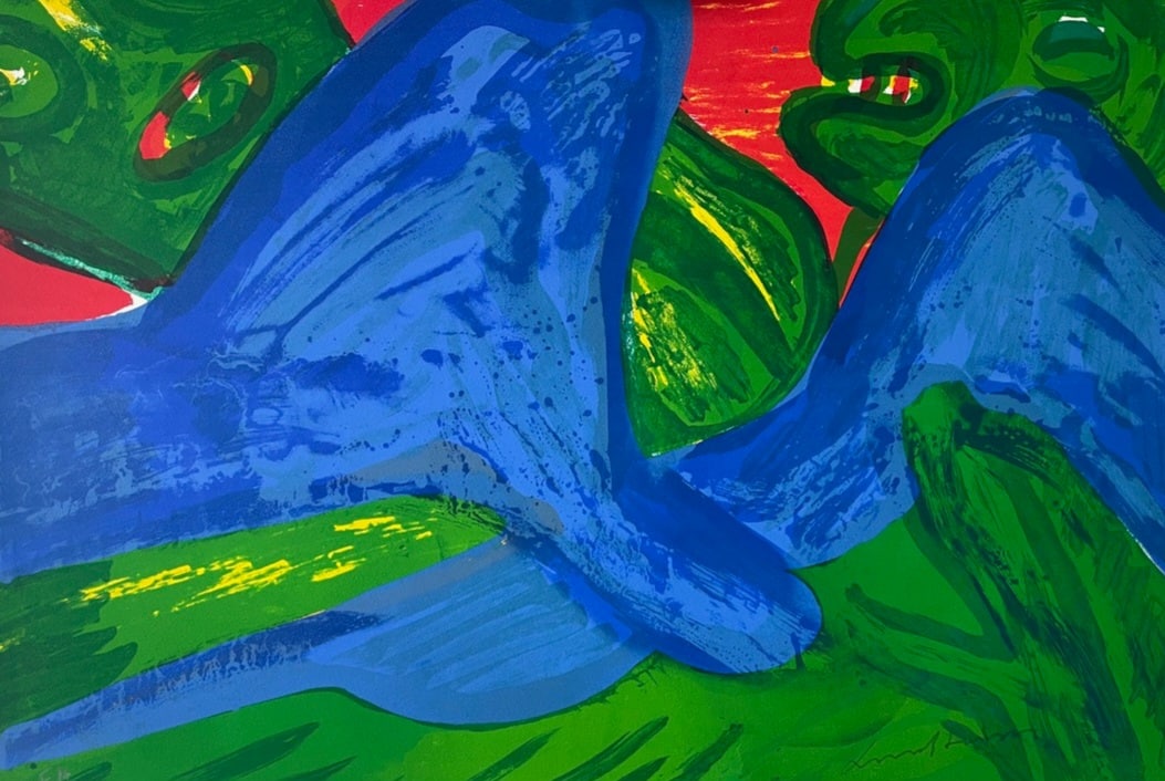 Bengt Lindström - Fällan & Jättarna - Litografi