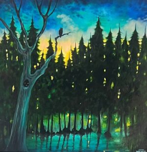 Josefina Wendel Carlsson - The guardian of the forest - Oljemålning