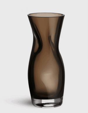 Lena Bergström - Squeeze vas rökbrun 230mm Lena Bergström - Glaskonst