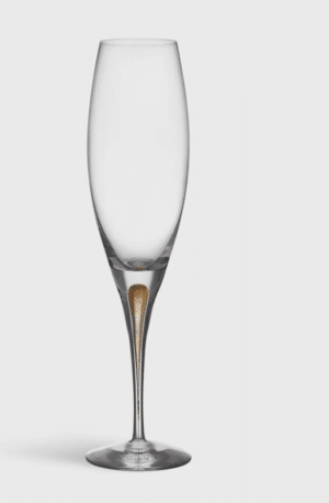 Erika Lagerbielke - Intermezzo champagneglas guld 26cl 2-pack - Glaskonst