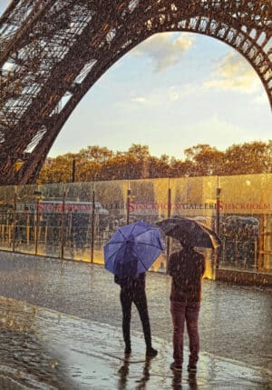 Dmitry Savchenko - Parisian rain romance - Fotokonst