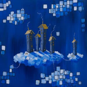 Per Nylén - Square clouds is the new black - Akrylmålning